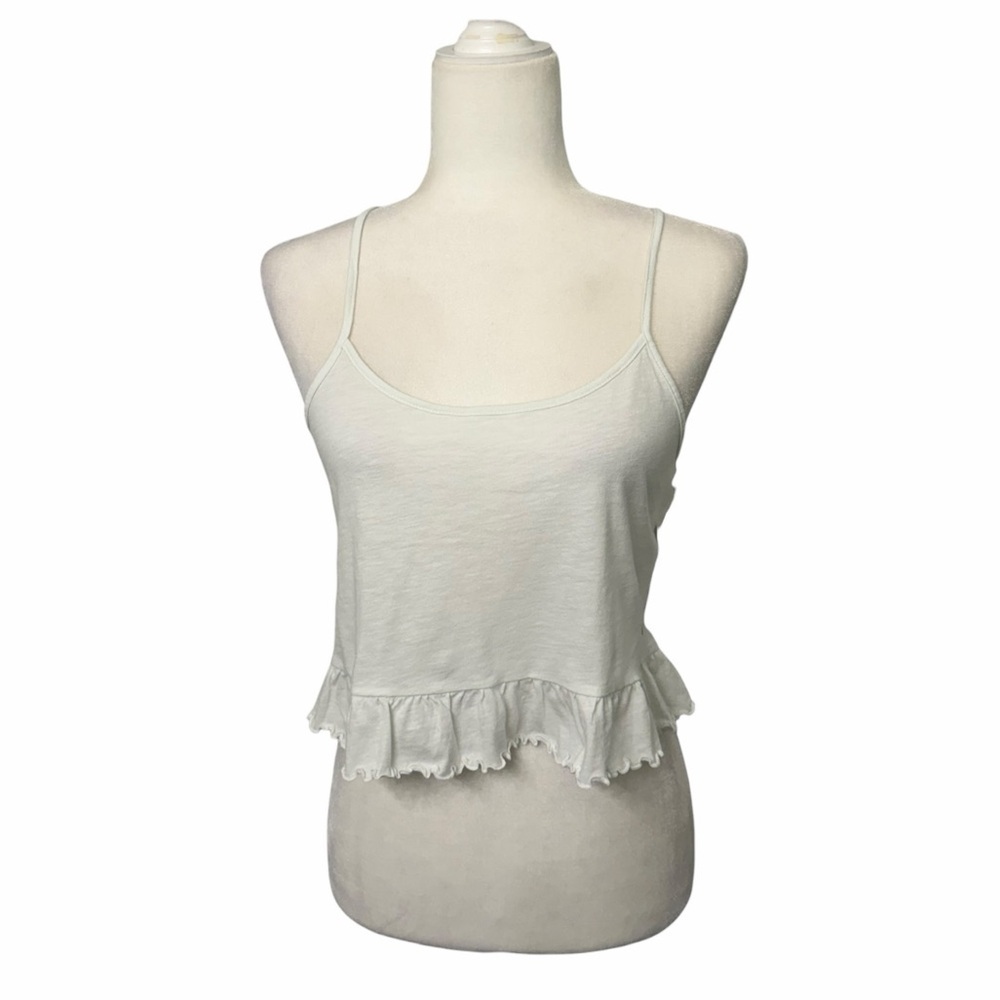 American Eagle Outfitters Cream Ruffle Camisole